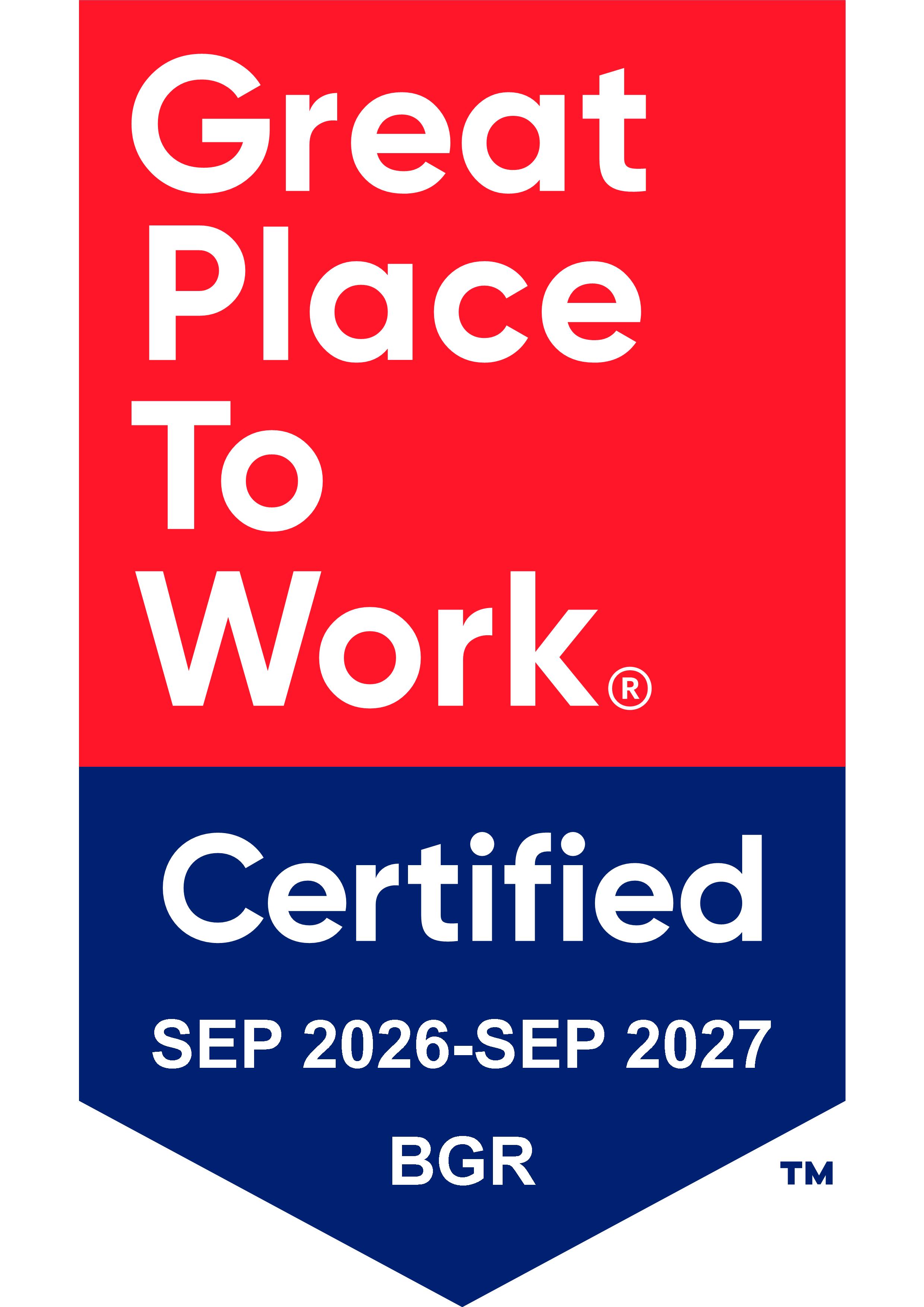 Great Place to Work Badge